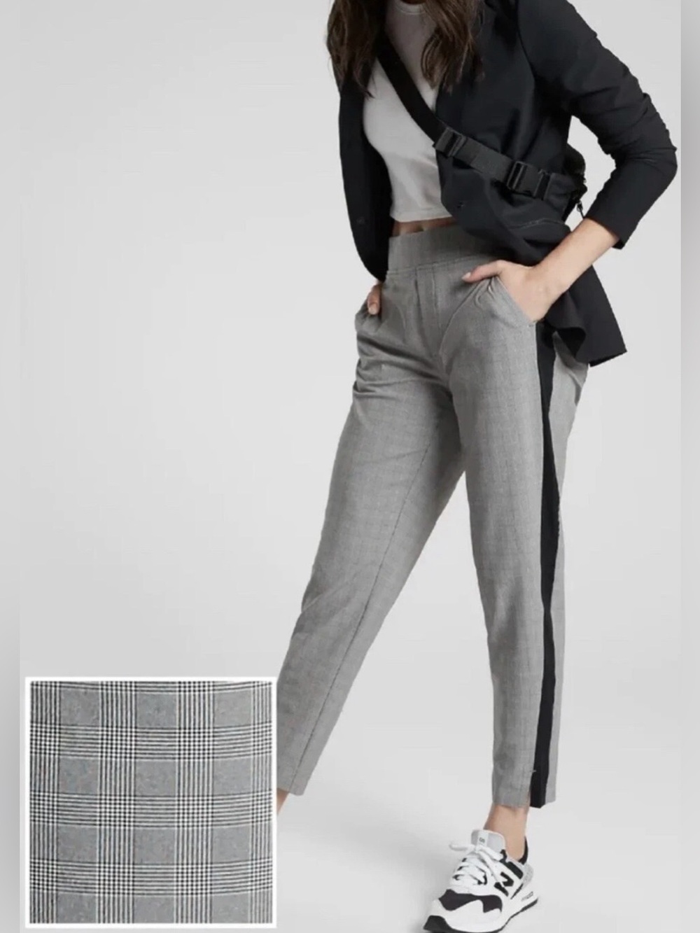 NWT Athleta Plaid Brooklyn Ankle Pant